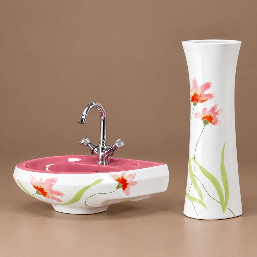 Sonet RP- 1021, washbasin with pedestal (view 3)